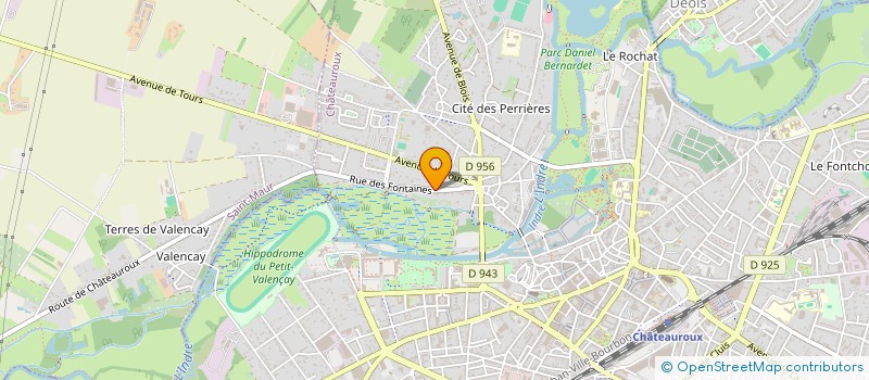 localisation de l'entreprise SCI DES FONTAINES à CHATEAUROUX