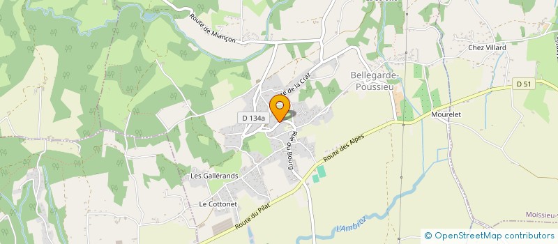 localisation de l'entreprise SCI DES FONTAINES  BELLEGARDE-POUSSIEU