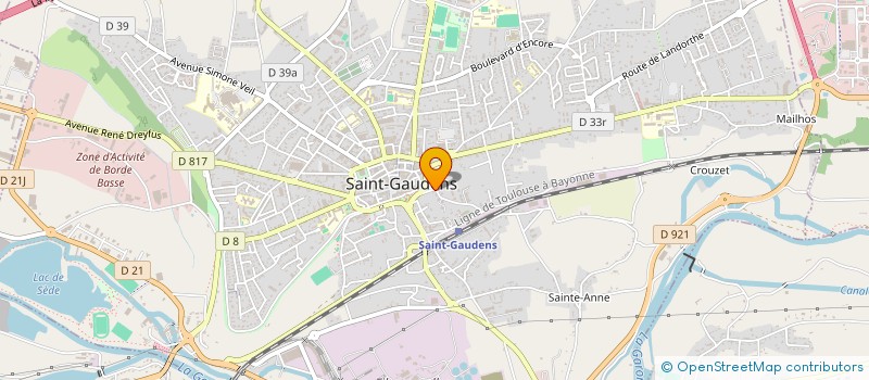 localisation de l'entreprise SCI DES FONTAINES  SAINT-GAUDENS