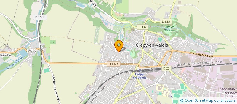 localisation de l'entreprise SCI DES FONTAINES  CREPY-EN-VALOIS