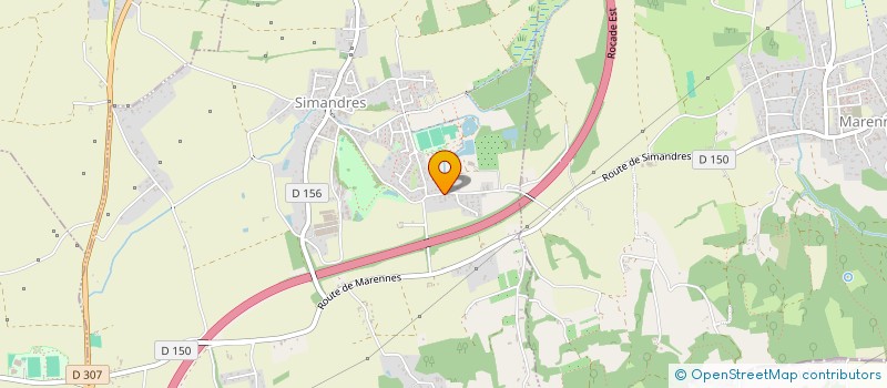 localisation de l'entreprise SCI DES FONTAINES  SIMANDRES