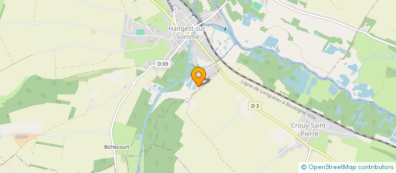 localisation de l'entreprise SCI DES FONTAINES  HANGEST-SUR-SOMME