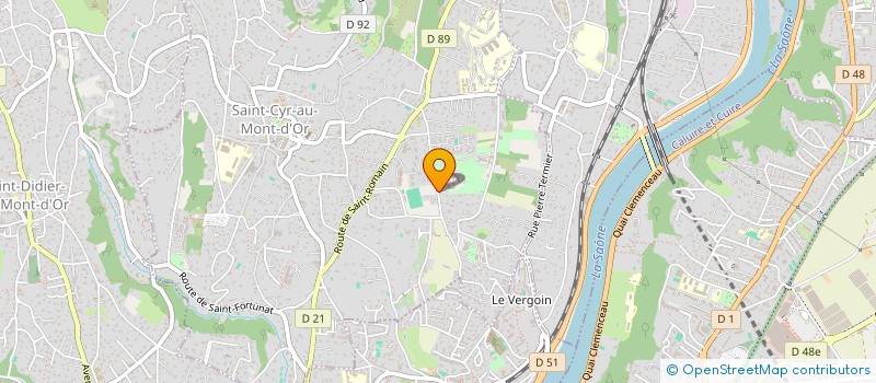 localisation de l'entreprise SCI DES FONTS  SAINT-CYR-AU-MONT-D'OR