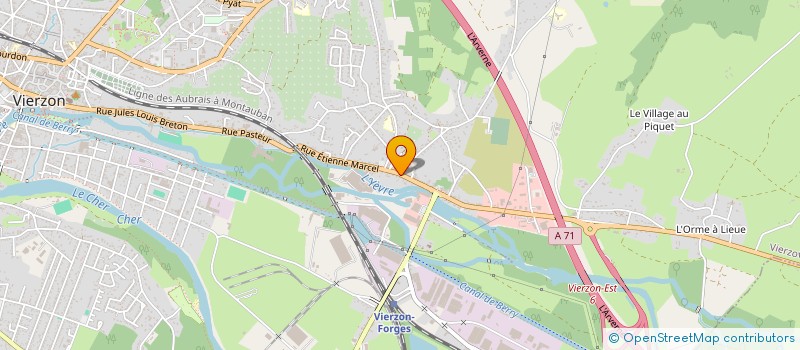 localisation de l'entreprise SCI DES FORGES  VIERZON