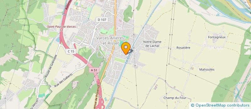 localisation de l'entreprise SCI DES FORGES  VARCES-ALLIERES-ET-RISSET