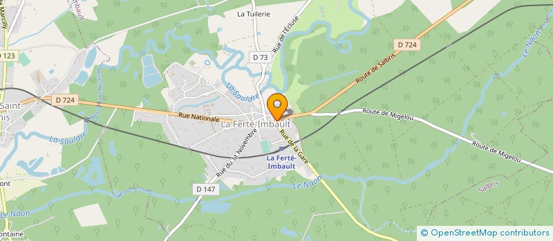 localisation de l'entreprise SCI DES FORGES  LA FERTE-IMBAULT