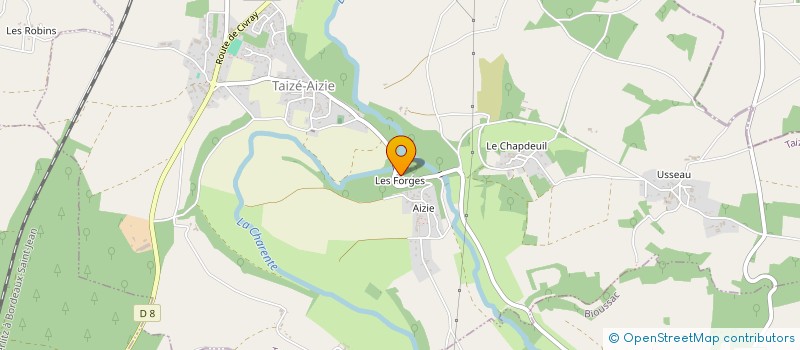 localisation de l'entreprise SCI DES FORGES  TAIZE-AIZIE