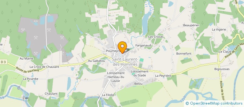 localisation de l'entreprise SCI DES FORGES  BOURGNAC