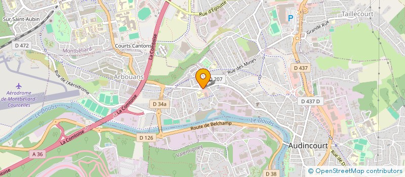 localisation de l'entreprise SCI DES FORGES  AUDINCOURT