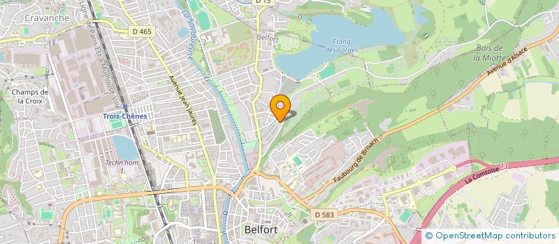 localisation de l'entreprise SCI DES FORGES à BELFORT