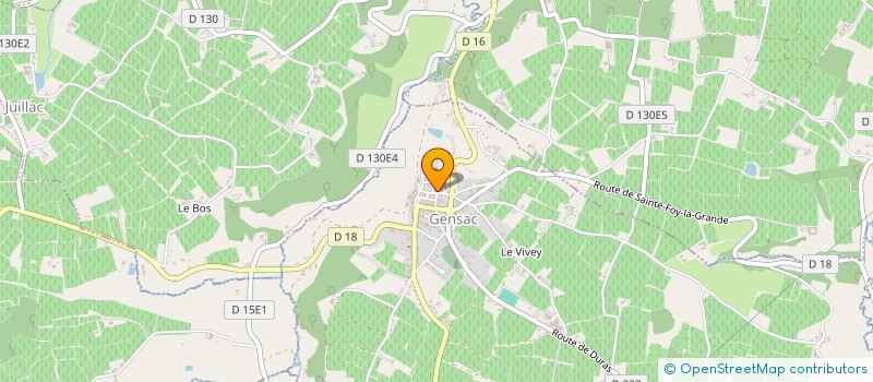 localisation de l'entreprise SCI DES FOSSES  GENSAC