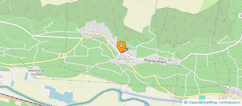 localisation de l'entreprise SCI DES FOSSES  VENTEUIL