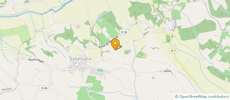 localisation de l'entreprise SCI DES FOSSES  MONTJOI