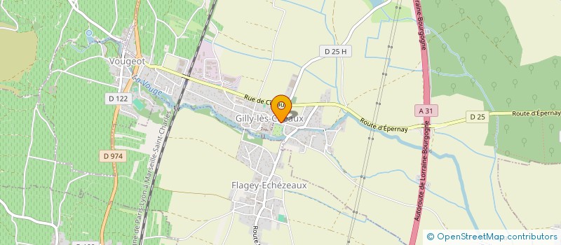 localisation de l'entreprise SCI DES FOSSES  GILLY-LES-CITEAUX