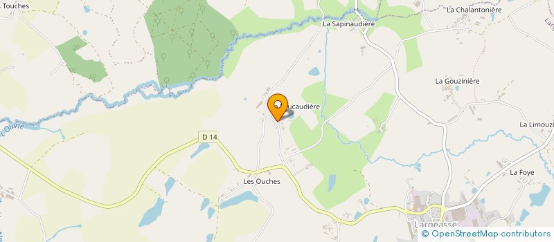 localisation de l'entreprise SCI DES FOUCAUDIERES  LARGEASSE