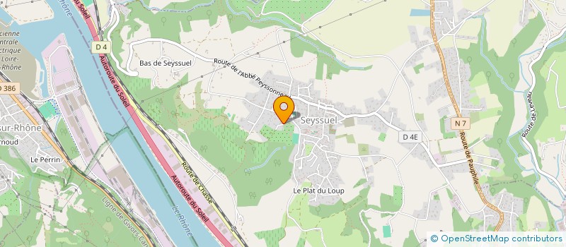 localisation de l'entreprise SCI DES FOUGERES  SEYSSUEL