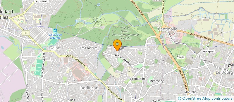 localisation de l'entreprise SCI DES FOUGERES  BORDEAUX