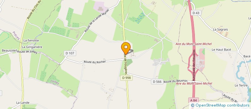 localisation de l'entreprise SCI DES FOUGERES  JUILLEY