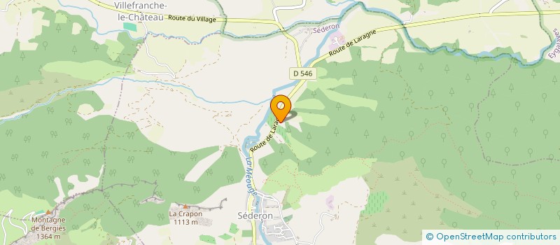 localisation de l'entreprise SCI DES FOULONS  SEDERON