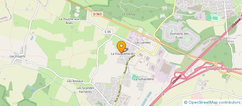 localisation de l'entreprise SCI DES FOUQUETTERIES  SAINT-LEGER-DE-LINIERES