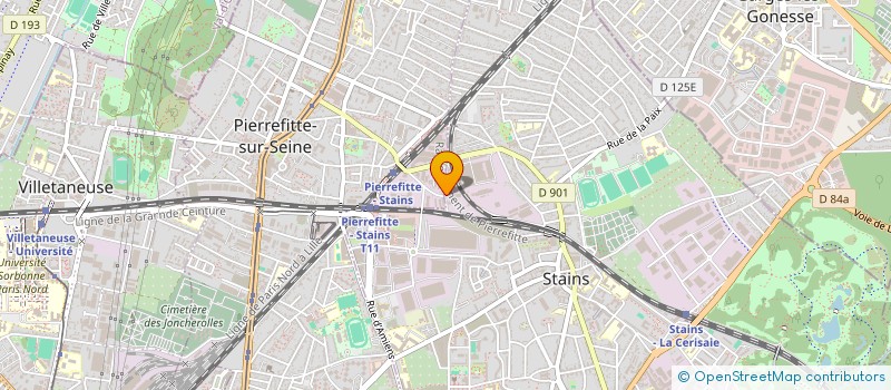 localisation de l'entreprise SCI DES FOURCHES  STAINS