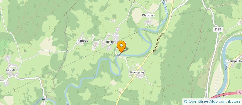 localisation de l'entreprise SCI DES FOURCHES  NEUVILLE-SUR-AIN