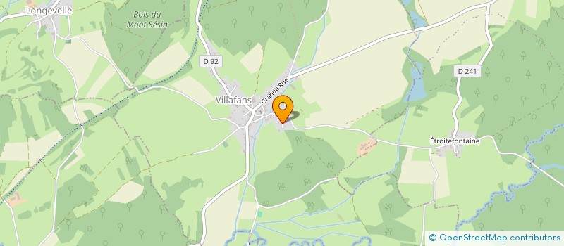 localisation de l'entreprise SCI DES FOURCHES  VILLAFANS