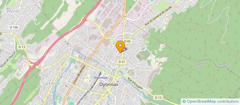localisation de l'entreprise SCI DES FOURCHES à OYONNAX
