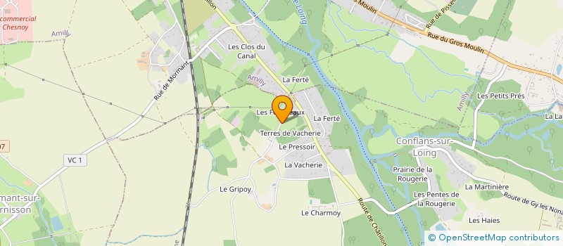 localisation de l'entreprise SCI DES FOURNEAUX à VIMORY
