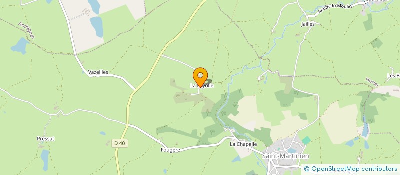 localisation de l'entreprise SCI DES FOURNIERES  SAINT-MARTINIEN