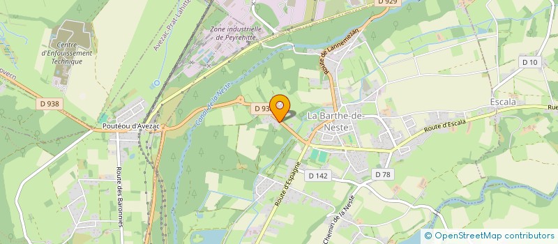 localisation de l'entreprise SCI DES FOURS A CHAUX  LA BARTHE-DE-NESTE