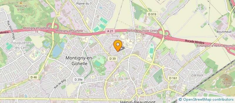 localisation de l'entreprise SCI DES FOURS A CHAUX à HENIN-BEAUMONT