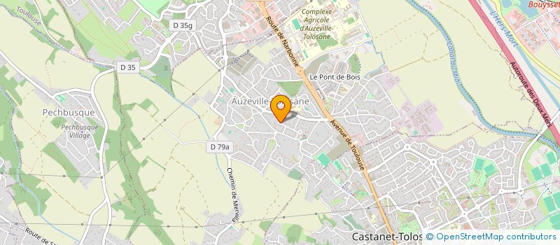 localisation de l'entreprise SCI DES FOYERS RURAUX  AUZEVILLE-TOLOSANE