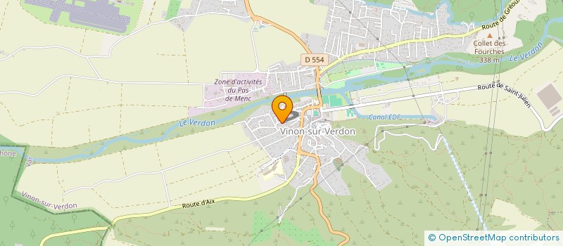 localisation de l'entreprise SCI DES FRAISIERS à VINON-SUR-VERDON