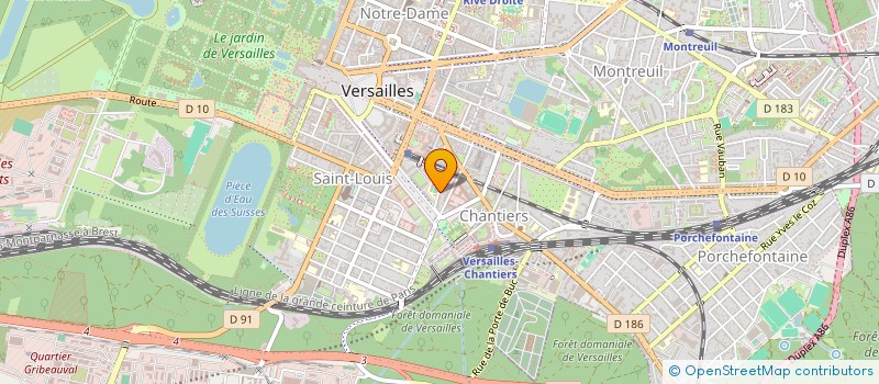 localisation de l'entreprise SCI DES FRANCINES  VERSAILLES