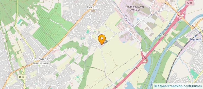 localisation de l'entreprise SCI DES FRANQUES  BERNIN