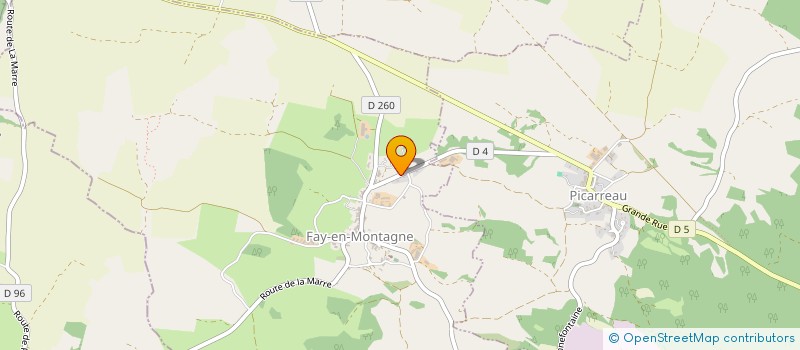 localisation de l'entreprise SCI DES FRENES  FAY-EN-MONTAGNE