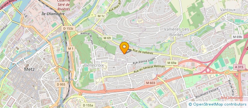 localisation de l'entreprise SCI DES FRENES  METZ