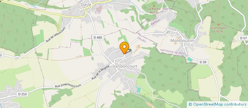 localisation de l'entreprise SCI DES FRENOIS  VANDONCOURT