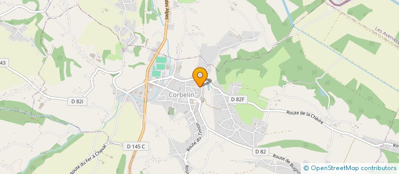 localisation de l'entreprise SCI DES FRERES  CORBELIN