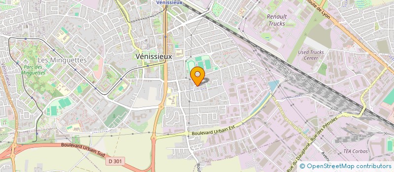 localisation de l'entreprise SCI DES FRERES  VENISSIEUX