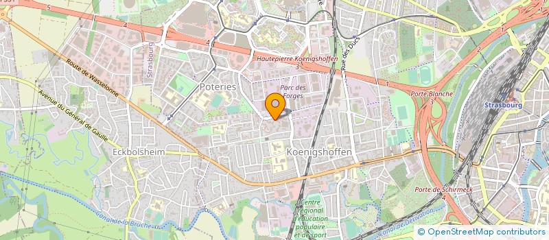 localisation de l'entreprise SCI DES FRERES  STRASBOURG