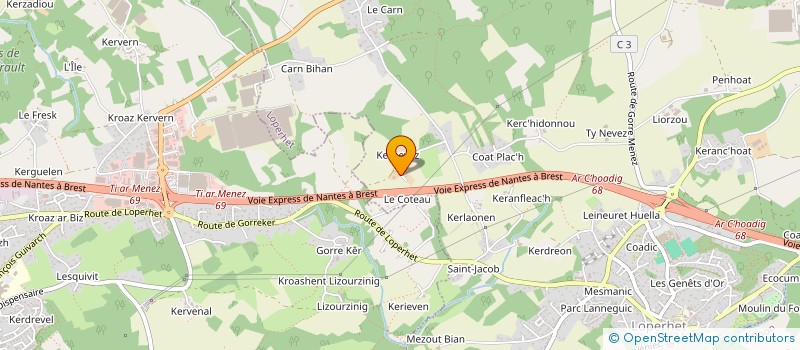 localisation de l'entreprise SCI DES FRERES  LOPERHET