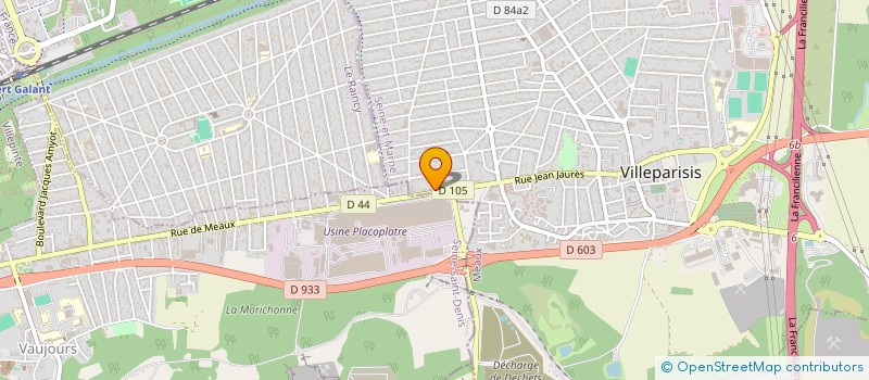 localisation de l'entreprise SCI DES FRERES  VILLEPARISIS