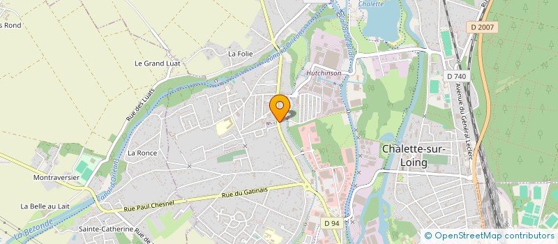 localisation de l'entreprise SCI DES FRERES  CHALETTE-SUR-LOING
