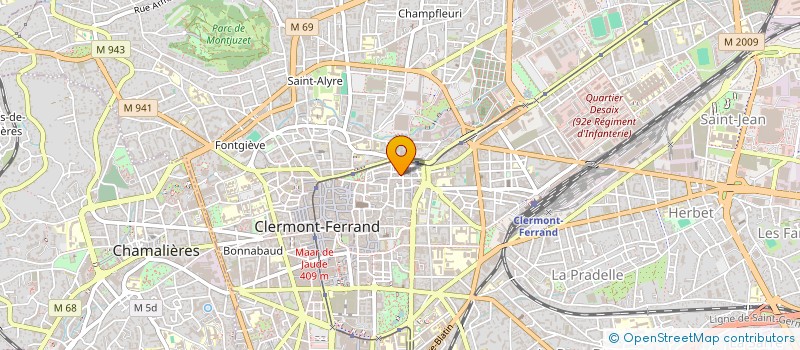 localisation de l'entreprise SCI DES FRERES COQUILLET  CLERMONT-FERRAND
