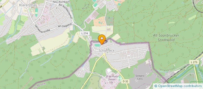 localisation de l'entreprise SCI DES FRERES HARTZ  SCHNECK