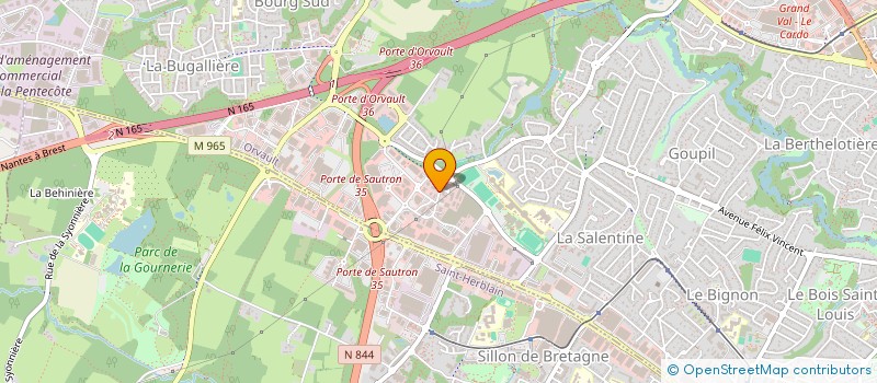 localisation de l'entreprise SCI DES FRERES LUMIERE à ORVAULT