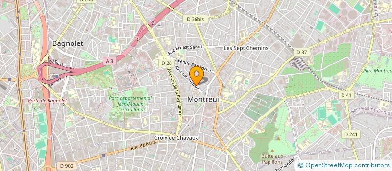 localisation de l'entreprise SCI DES FRERES WEI à MONTREUIL