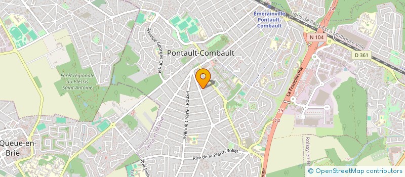 localisation de l'entreprise SCI DES FRESNES à PONTAULT-COMBAULT